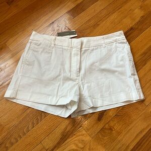 J. Crew Women's White Chino Shorts NWT
